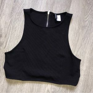 Divided cutout crop top